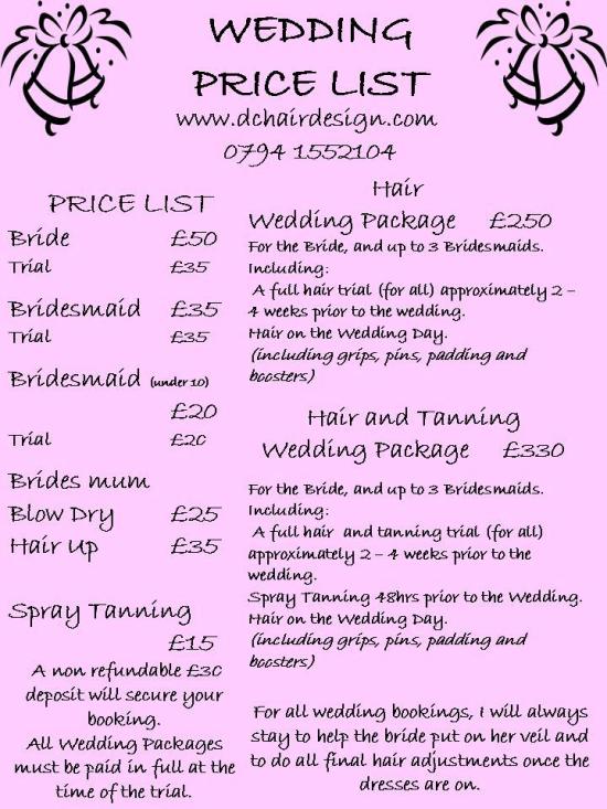 Wedding hair prices near me clearance